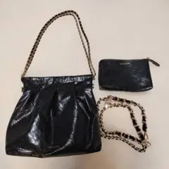 CHARLES&KEITH Duo ブレードチェーンハンドバッグ