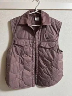 ナイキ ウィメンズベスト パープル キルティング