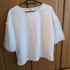 GLACIER ホワイト 五分袖 トップス M