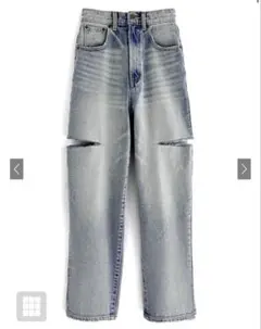 GRL スリットデニムワイドパンツ cu420