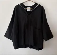 magaliマガリ　リネンセーラーブラウス