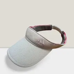 【美品】 adidas アディダス サンバイザー レディース ゴルフ ウェア