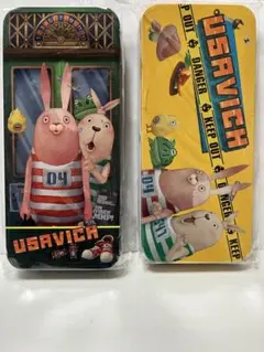 USAVICH 缶ペンケース2個セット 筆箱