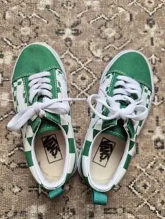 VANSバンズオールドスクール CHECKチェッカー柄スニーカー未使用20cm