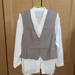 ベスト ブラウス セット