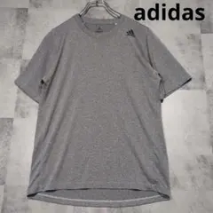 adidas アディダス グレー 美品 スポーツTシャツ M