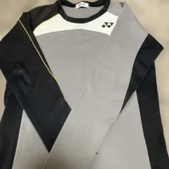YONEX 長袖テニスシャツ ブラック/グレー/イエロー