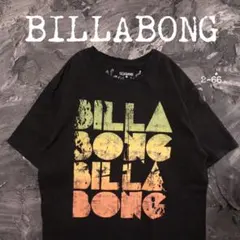BILLABONG Tシャツ ロゴ　グラデ　ブラック