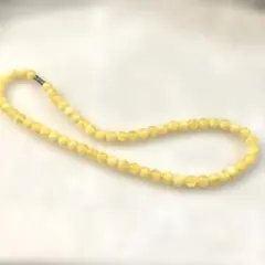 イエロー系 ビーズネックレス