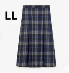 しまむらhina福袋　チェック柄ロングスカート LLサイズ