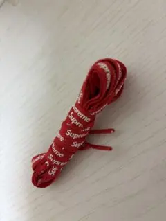 Supreme レッド 靴紐　シューレース