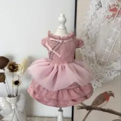 No.2094犬服　猫服　ハンドメイド　ワンピース　わんちゃん