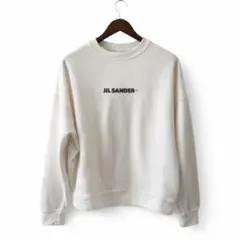 【格安】JIL SANDER+ ジルサンダー ロゴ スウェット 白 M