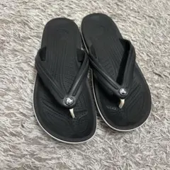 【早い者勝ち】クロックス ビーチサンダルCROCS ブラックのサムネイル