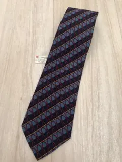 【新品☆未使用】ランバン 高級シルク ネクタイ スタイリッシュ 青系 注目❗