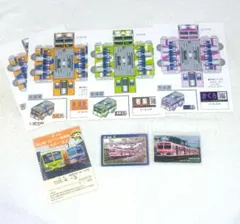 流山鉄道 グッズ ペーパークラフト 鉄カード 使用済 フリー乗車券 流鉄 鉄道のサムネイル