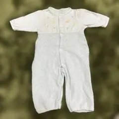 美品　Familiar ファミリア　ロンパース 50 65 ベビー　ブルー