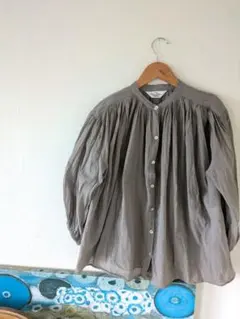 フレームワークリヨセルナカジロゾメWORKシャツグレー