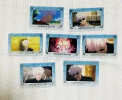 呪術廻戦 箔押し場面写クリアカードコレクション 懐玉・玉折　五条 7点　匿名配送