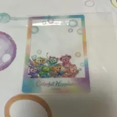 ダッフィー　20周年 カラフルハピネス　　ポストカードの中のクリアカードのみ
