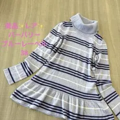 美品✨️バーバリーブルーレーベル カシミヤ アンゴラ混 タートルネック ニット