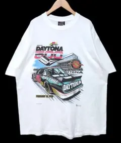 90s USA製】ONEITA レーシングTシャツ 白 3L シングルステッチ - メルカリ
