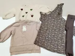 【まとめ売り】petit main 90cm・ハート柄 トレーナー 100cm