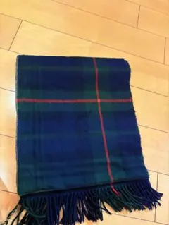 チェック柄フリンジストール