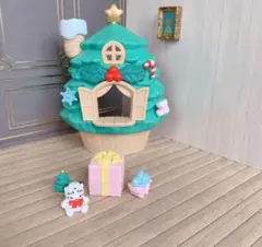 未使用　シルバニア　小物付　赤ちゃんサンタのクリスマスツリーハウス　クリスマス