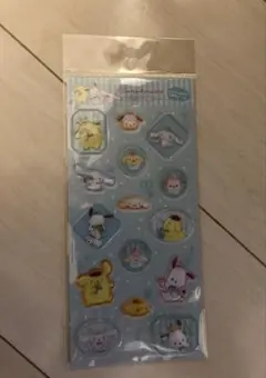 スリガラス風シール サンリオ シナモロール、ポムポムプリン、ポチャコ 【正規品】