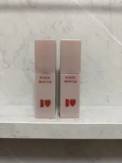 b idol むっちリップ 02 ふいうちレッド / 05 きづいてテラコッタ