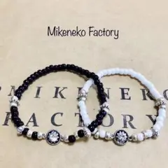 チベットペア　ビーズブレスレット