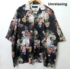 タグ付　Unrelaxing　ビッグシルエット総柄開襟アロハシャツのサムネイル