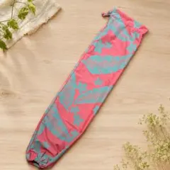 ハンドメイド♡パウケース プリメリアピンク水色 ハワイアンファブリック