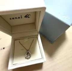 Canal4℃☆ネックレス シルバー しずく モチーフ ジルコニアストーン