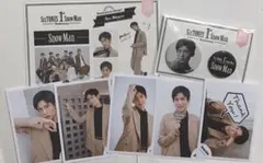 snowman 目黒蓮 缶バッチ シール 公式写真 アクスタ 1st セルフィー