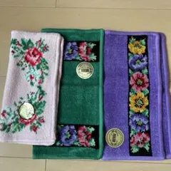 花柄ハンカチセット 3色