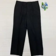 メンズ　スラックス　チャコール　ビジネス　センタープレス　日本製　洋服の青山