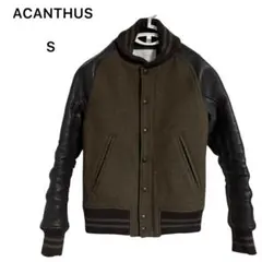ACANTHUS　アカンサス　袖革　レザー　スタジャン　ブラック　茶芯　M ACANTHUSのスタジャンが入荷しました - VDS BIRDS EYE