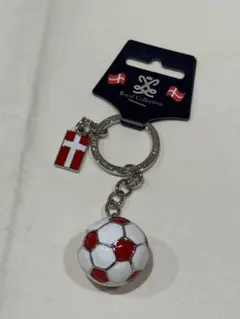 デンマーク限定　サッカーボール キーホルダー
