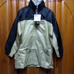 BUD IN BUD 防水ジャケット 黒/ベージュ　160cm