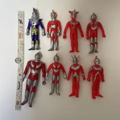 ウルトラマンフィギュア 8体セット 約15cm 当時物