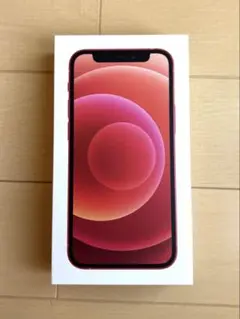 箱　iPhone 12 mini 純正箱　レッド