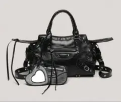 即日発送可 BALENCIAGA ブラック 2WAY ショルダーバッグ