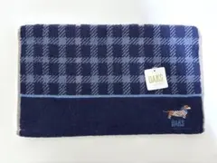 ダックス チェック フェイスタオル DAKS　紺色