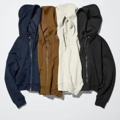 ドライスウェットフルジップパーカー XL ブラック