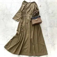 美品 ユナイテッドアローズ オープンバックワンピース キャメル | Mercari