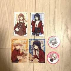 プロセカ　スシロー　ステッカー、カードなど6枚セット