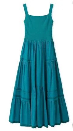 FRAY I.D ニットコンビタックティアードワンピ／ウォッシャブル