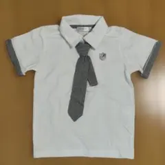 【未使用】ポロシャツ ネクタイ付き 110サイズ